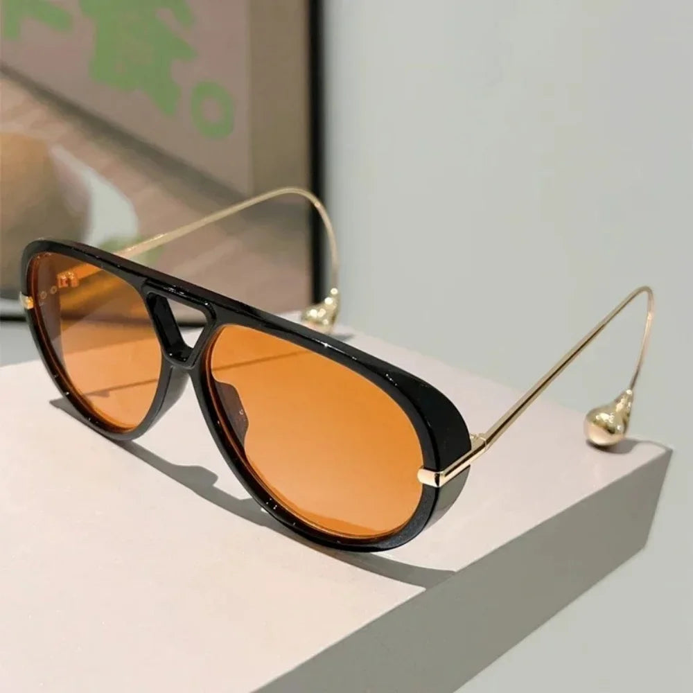 Luxury Brand Designer Oversized Pilot Sunglasses
