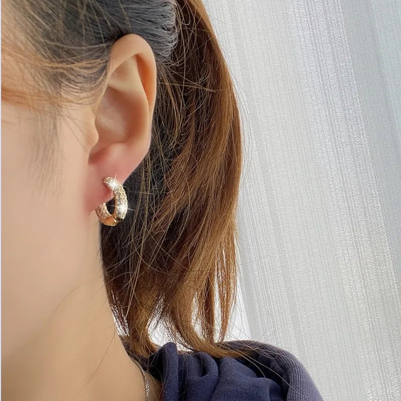 Original 925 Silver Sterling Hoops Luxury Earrings