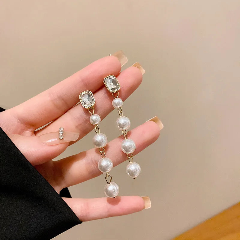 WLP Exquisite Sweet Pink Rhinestone Bow Tassel