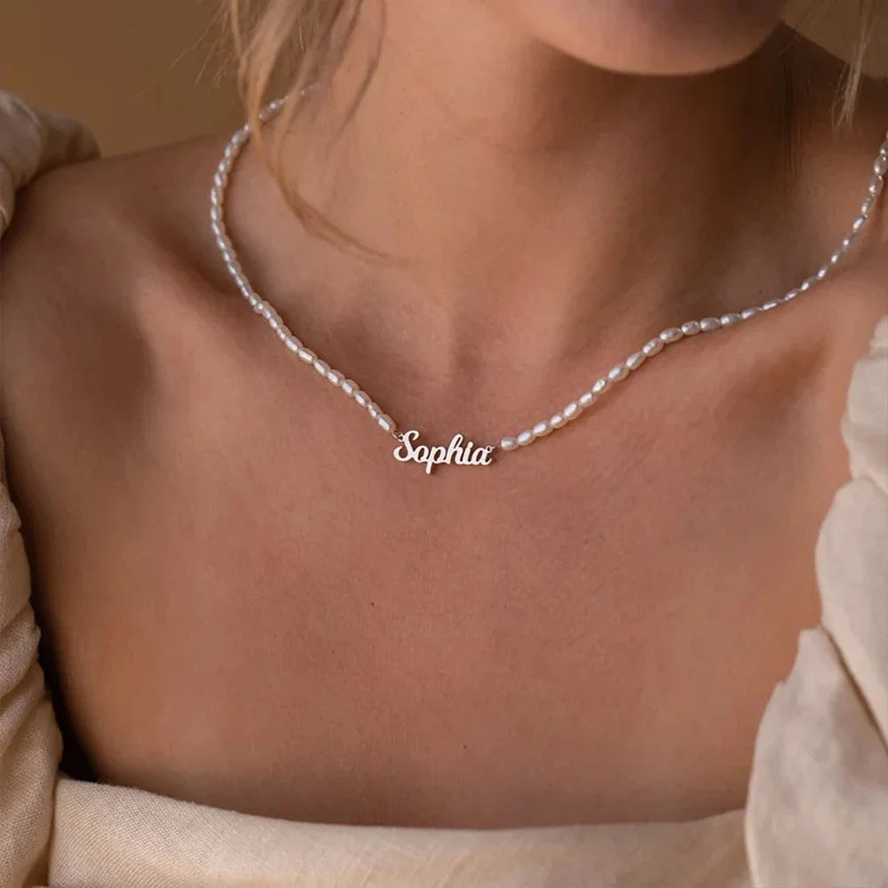 Stainless Steel Custom English Name Necklace