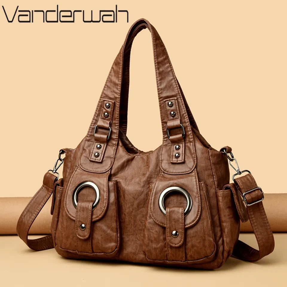 Leather Female Handbags Tote Bags