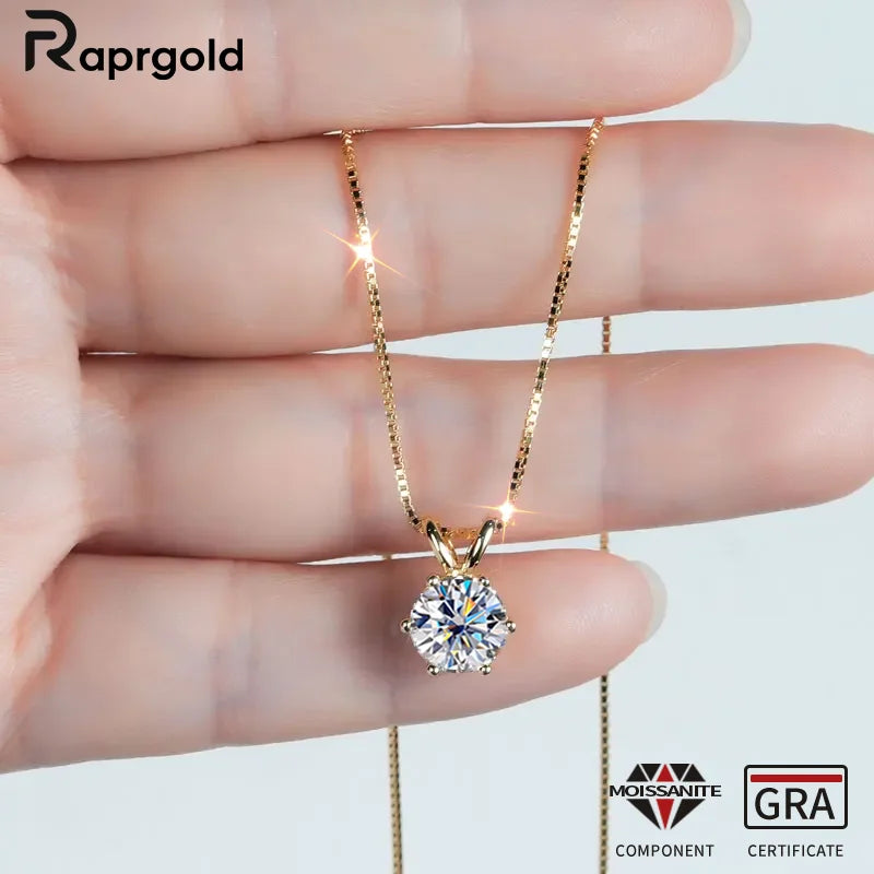 Moissanite Pendant Necklaces