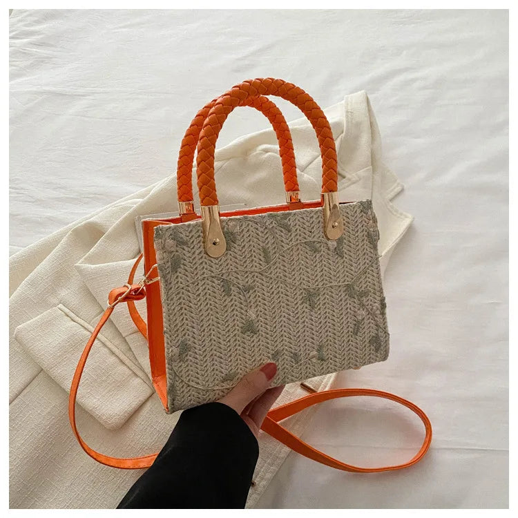 Fashion Summer Straw Top-handle Bags