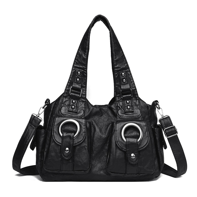 Leather Female Handbags Tote Bags
