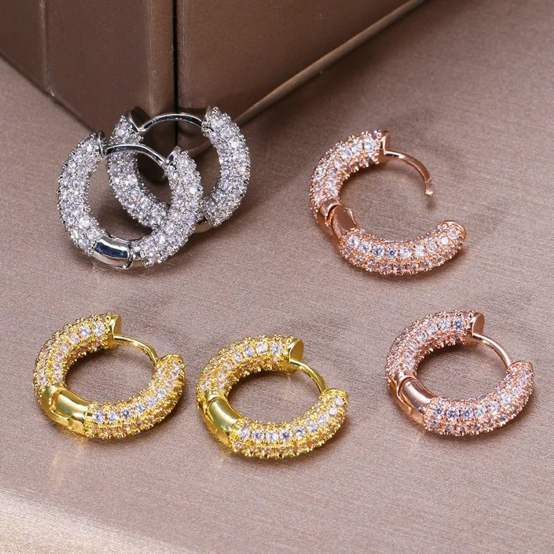 Original 925 Silver Sterling Hoops Luxury Earrings