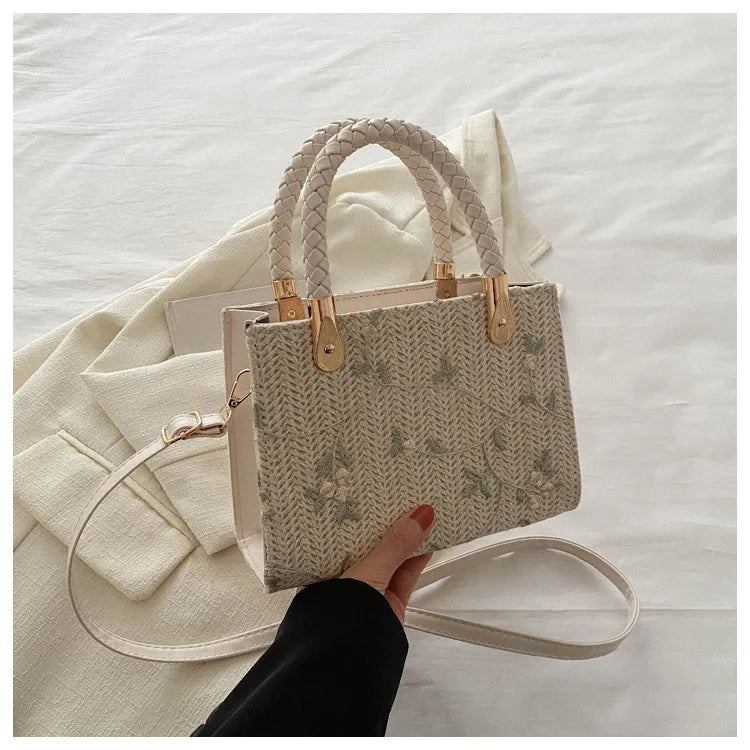 Fashion Summer Straw Top-handle Bags