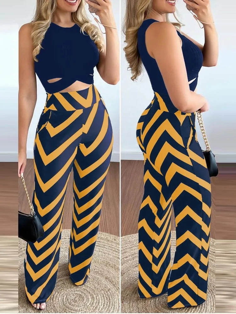 Sleeveless Short Top Women's Suit