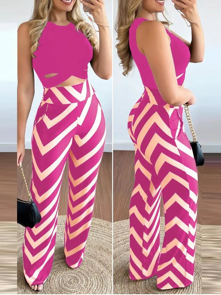 Sleeveless Short Top Women's Suit