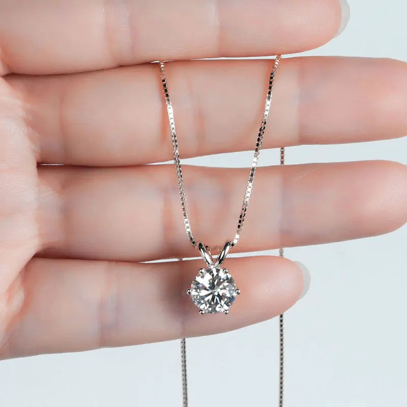 Moissanite Pendant Necklaces
