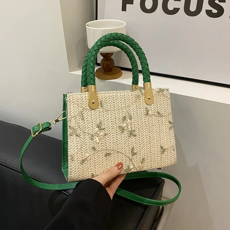 Fashion Summer Straw Top-handle Bags