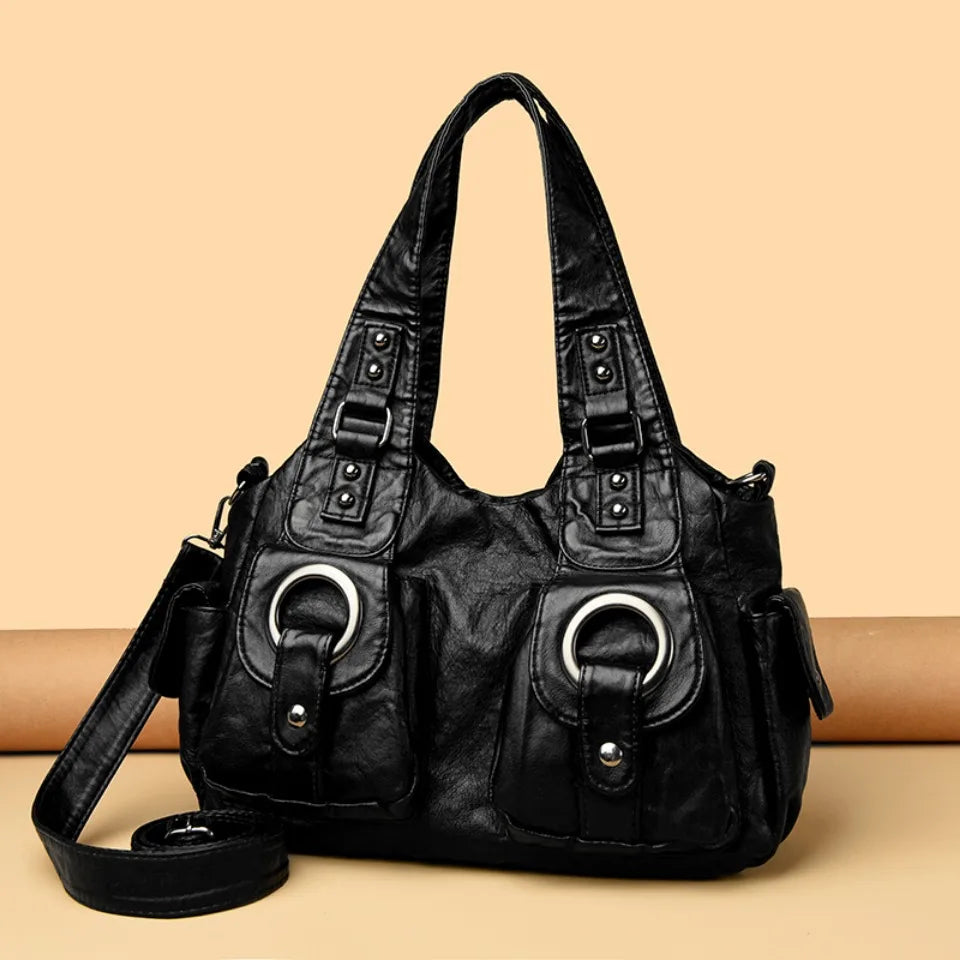 Leather Female Handbags Tote Bags