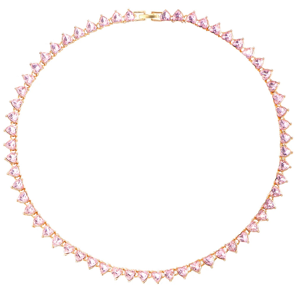 Crystal Tennis Chain Necklace