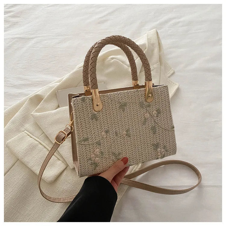Fashion Summer Straw Top-handle Bags