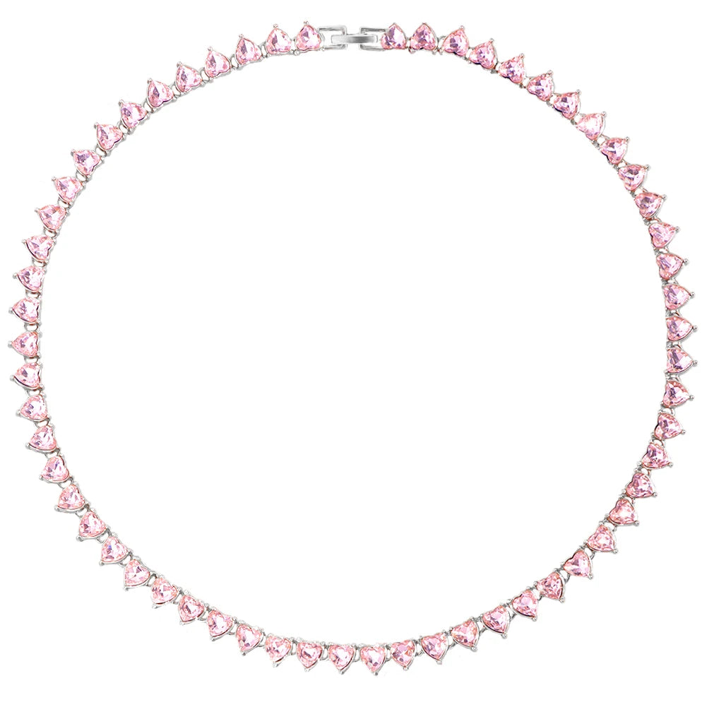 Crystal Tennis Chain Necklace