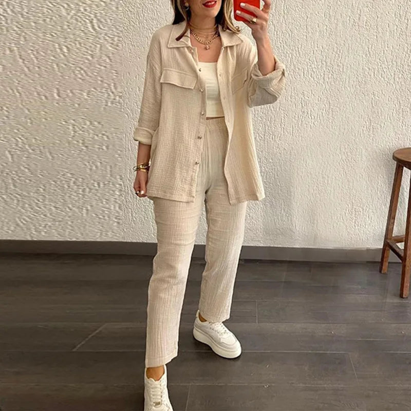 Summer women's suit Pants Set