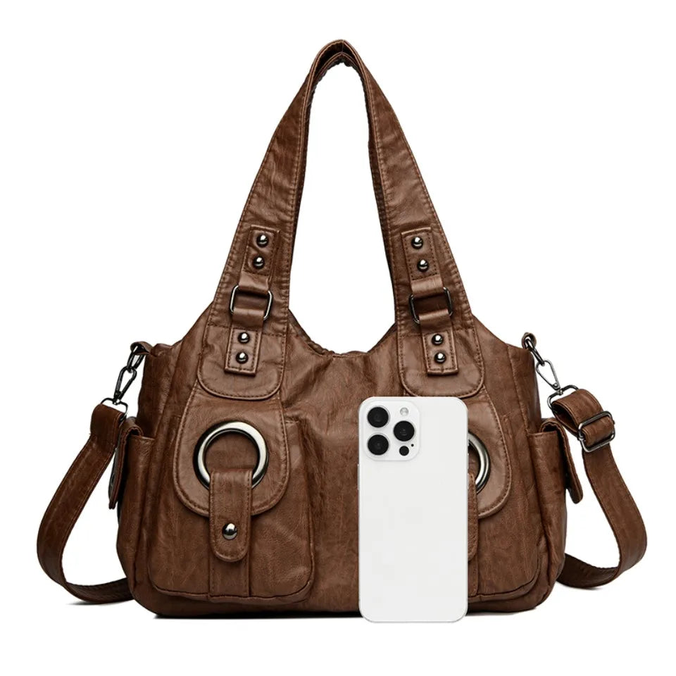 Leather Female Handbags Tote Bags