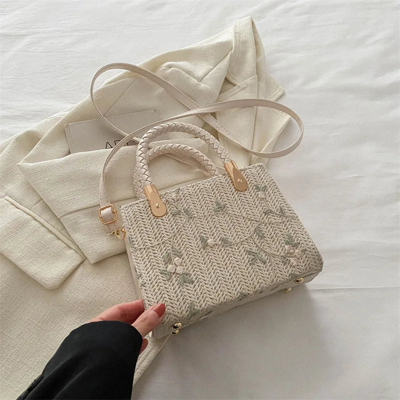 Fashion Summer Straw Top-handle Bags