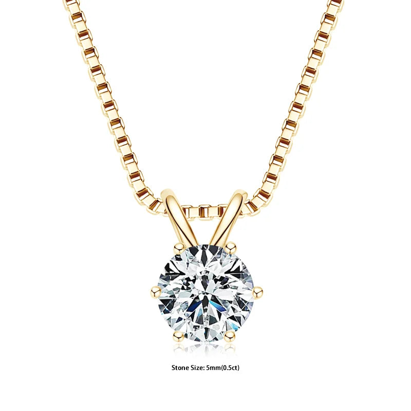 Moissanite Pendant Necklaces