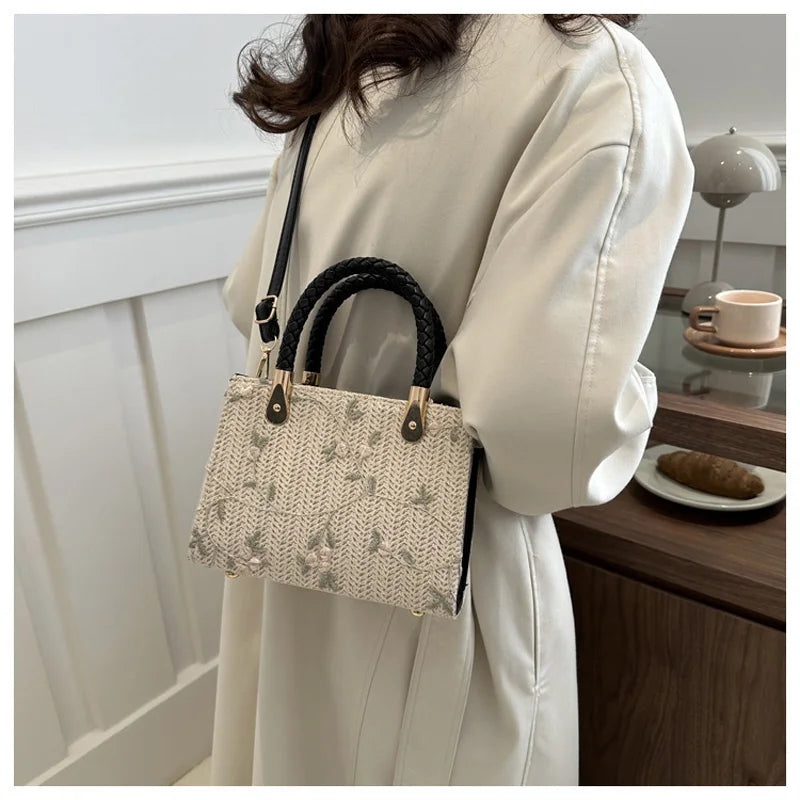 Fashion Summer Straw Top-handle Bags