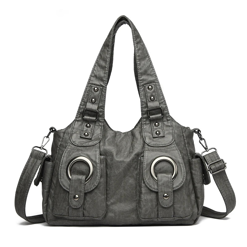 Leather Female Handbags Tote Bags