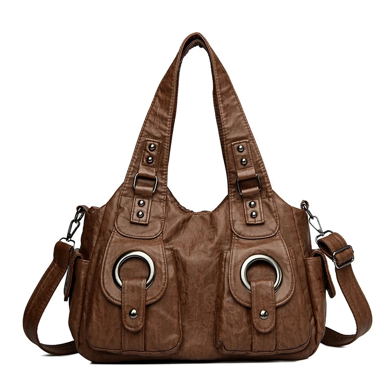 Leather Female Handbags Tote Bags