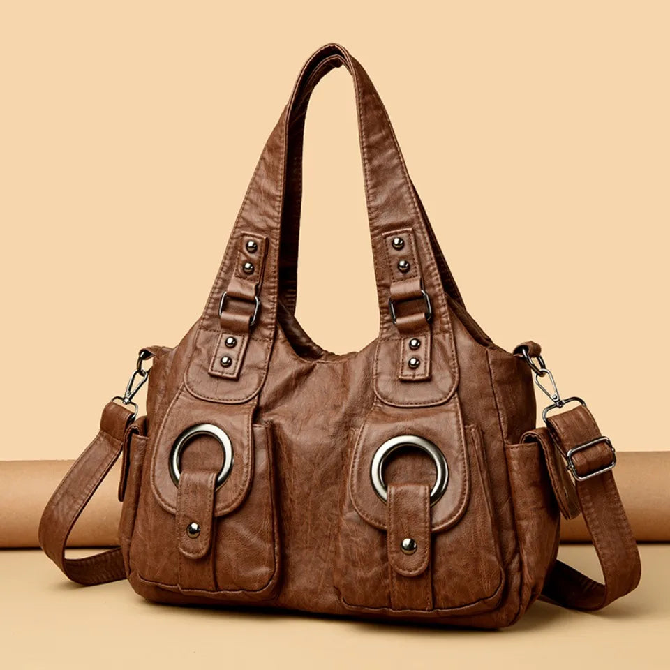 Leather Female Handbags Tote Bags