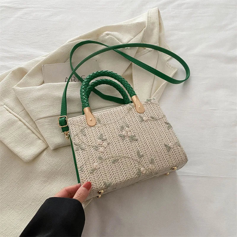 Fashion Summer Straw Top-handle Bags