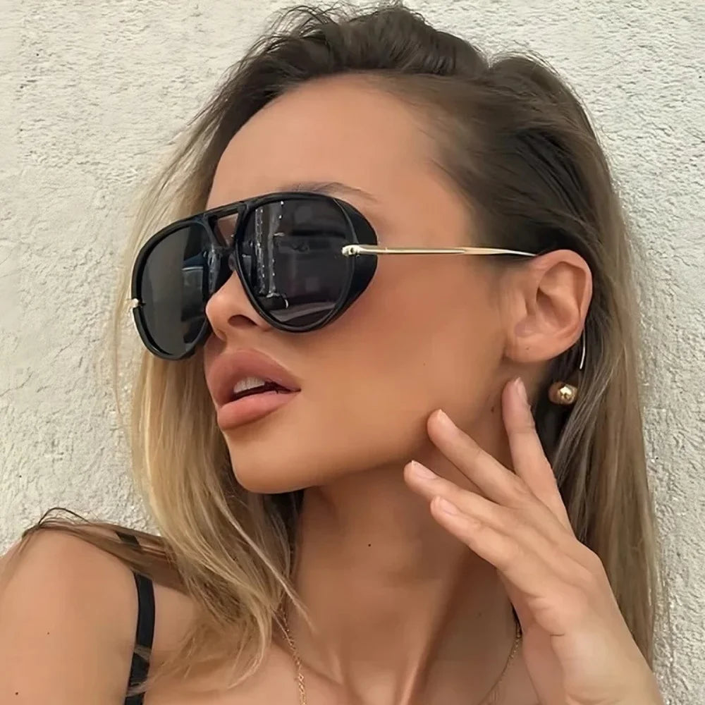 Luxury Brand Designer Oversized Pilot Sunglasses