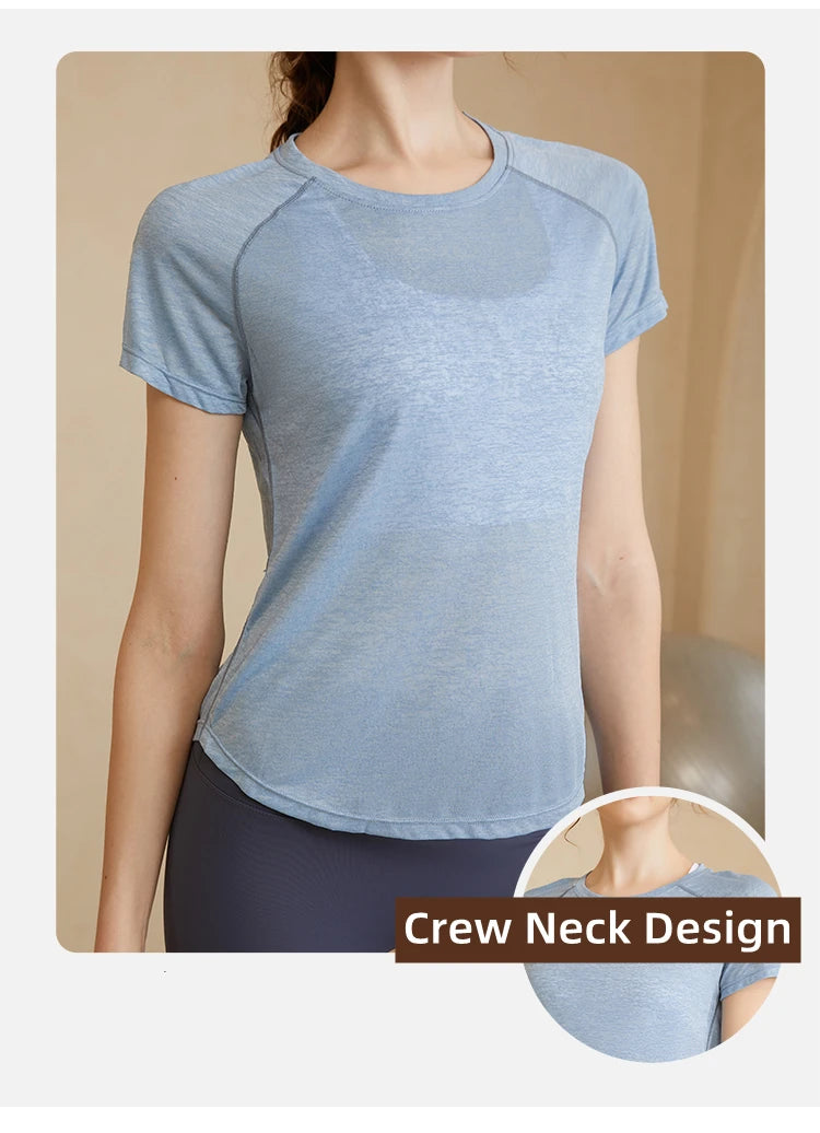 Back Mesh Stitching Breathable Sport Shirts