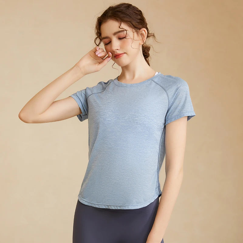 Back Mesh Stitching Breathable Sport Shirts